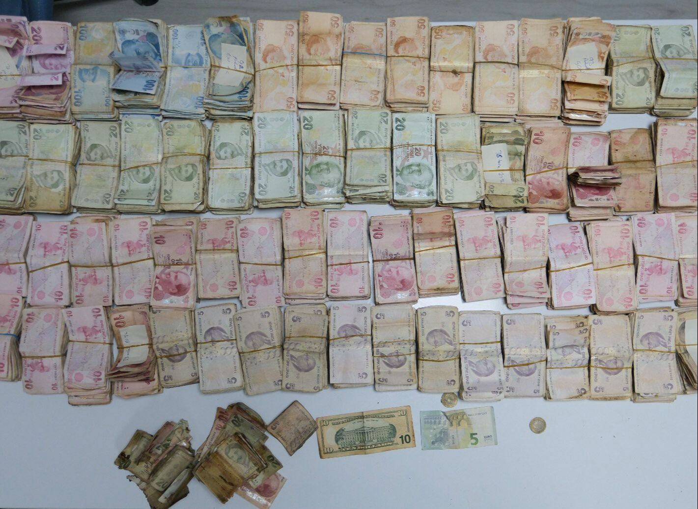 Saymak i&ccedil;in 6 zabıta g&ouml;rev yaptı! Dilencinin &uuml;zerinden &ccedil;ıkan para dudak u&ccedil;uklattı - 1. Resim