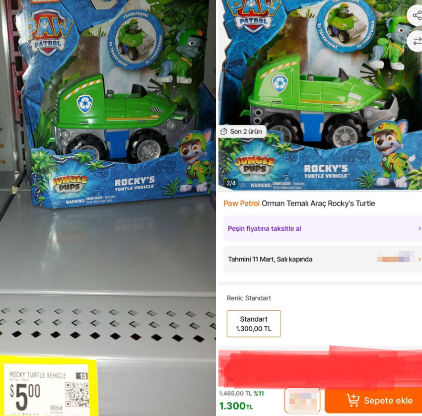 Fiyat farkı pes dedirtti! ABD'de 5 dolarlık oyuncak Türkiye'de bakın kaç TL! - 1. Resim
