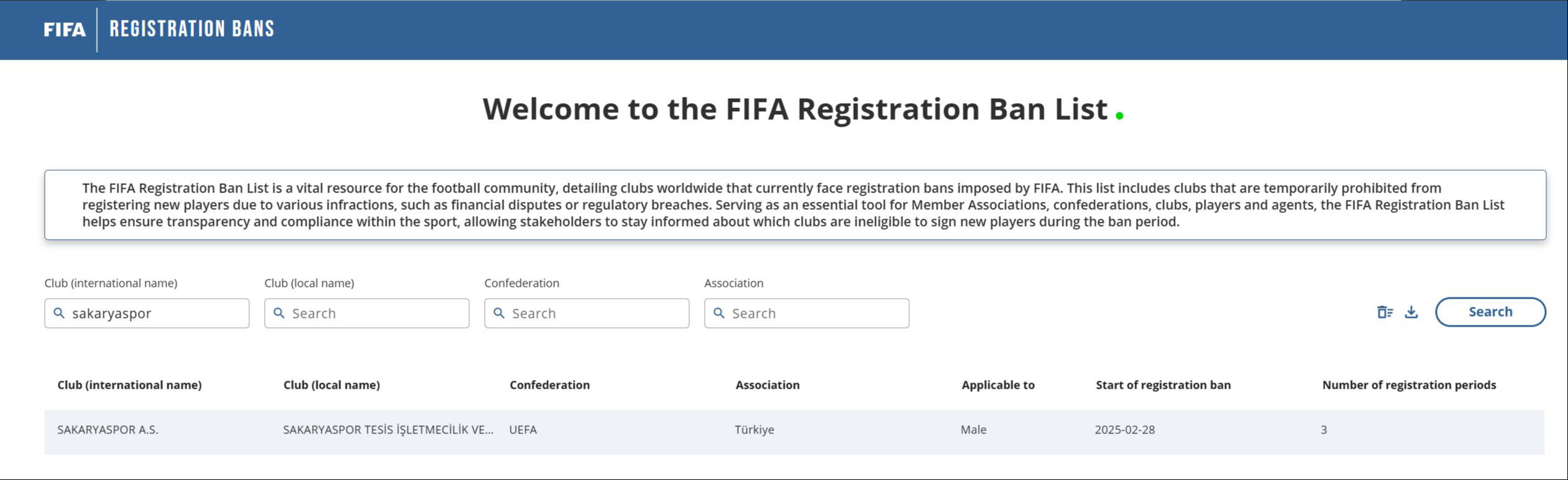 Türk takımına 3 dönem transfer yasağı! FIFA resmen duyurdu - 1. Resim