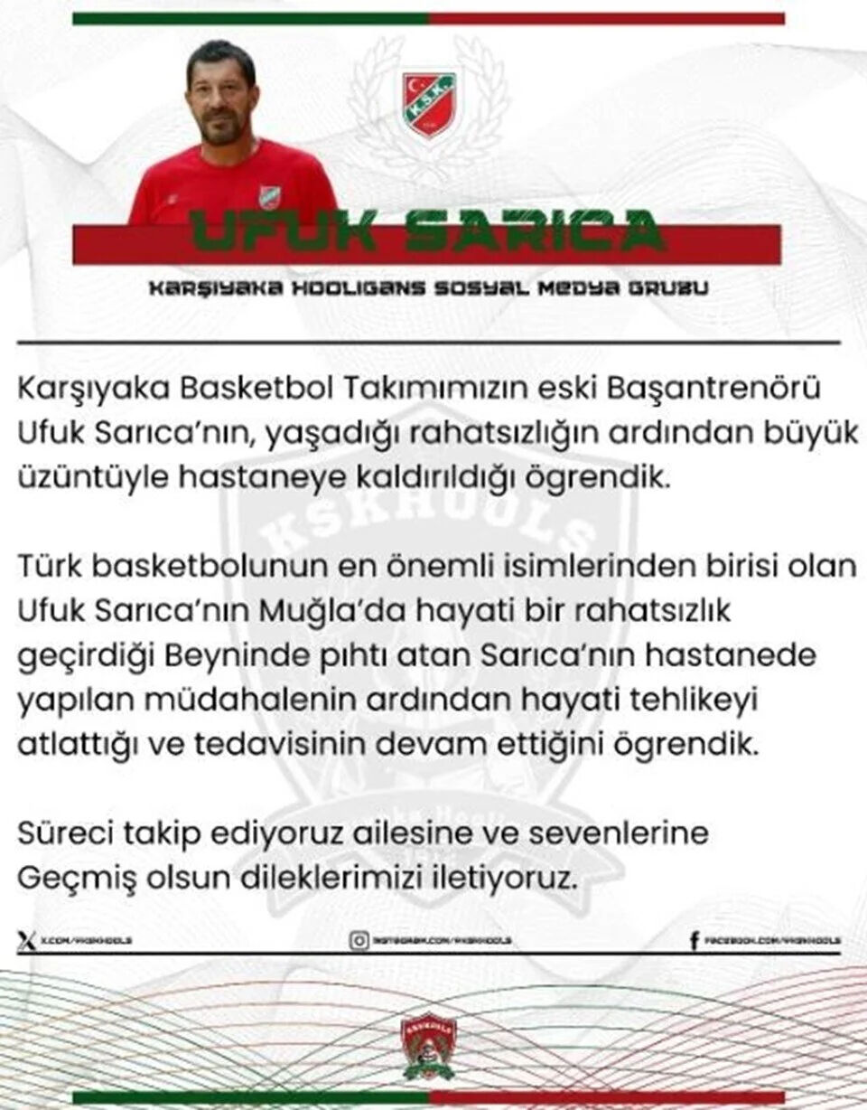 Ufuk Sarıca kimdir, sağlık durumu nasıl? Tecrübeli antrenör hastaneye kaldırıldı Ufuk Sarıca kimdir, sağlık durumu nasıl? Tecrübeli antrenör hastaneye kaldırıldı - 2. Resim