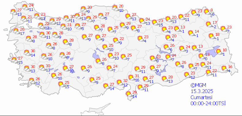 Hafta sonu hava nasıl olacak? Meteoroloji, 15-16 Mart hava durumu tahminlerini açıkladı Hafta sonu hava nasıl olacak? Meteoroloji, 15-16 Mart hava durumu tahminlerini açıkladı - 1. Resim