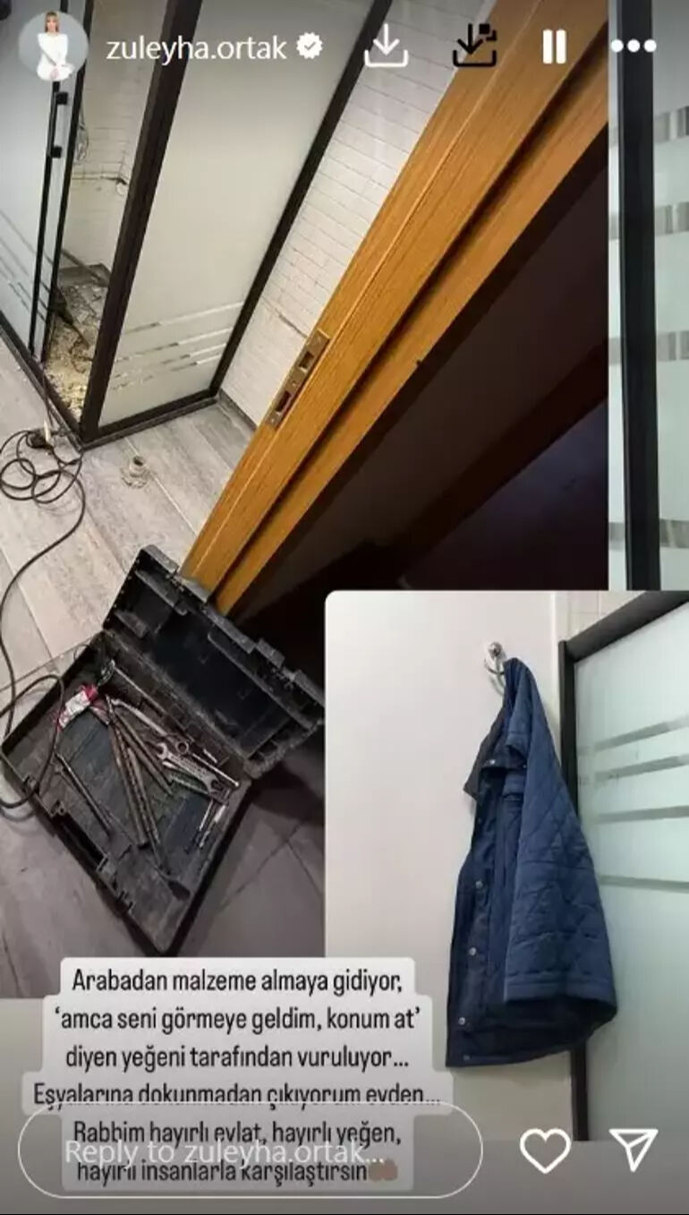 Züleyha Ortak'ın başına korkunç bir olay geldi! Evine tamir için çağırdığı usta vuruldu - 5. Resim