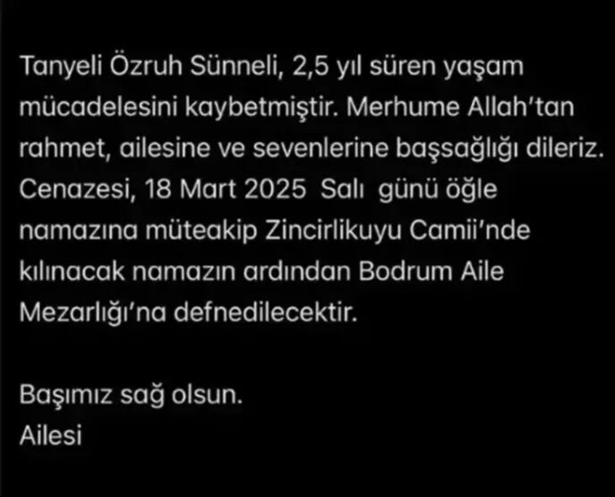 54 yaşında hayatını kaybetti! Tanyeli'nin vasiyeti ortaya çıktı - 3. Resim