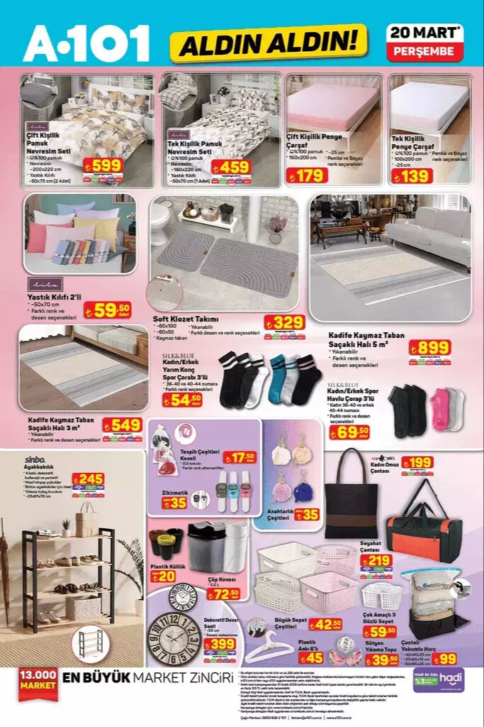 A 101 aktüel 20 Mart Perşembe 2025: A101 Aldın Aldın aktüel kataloğunda hangi ürünler var? - 10. Resim