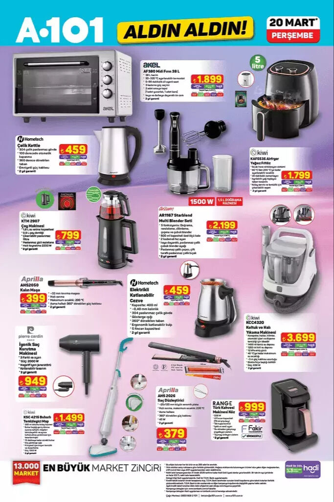 A 101 aktüel 20 Mart Perşembe 2025: A101 Aldın Aldın aktüel kataloğunda hangi ürünler var? - 3. Resim