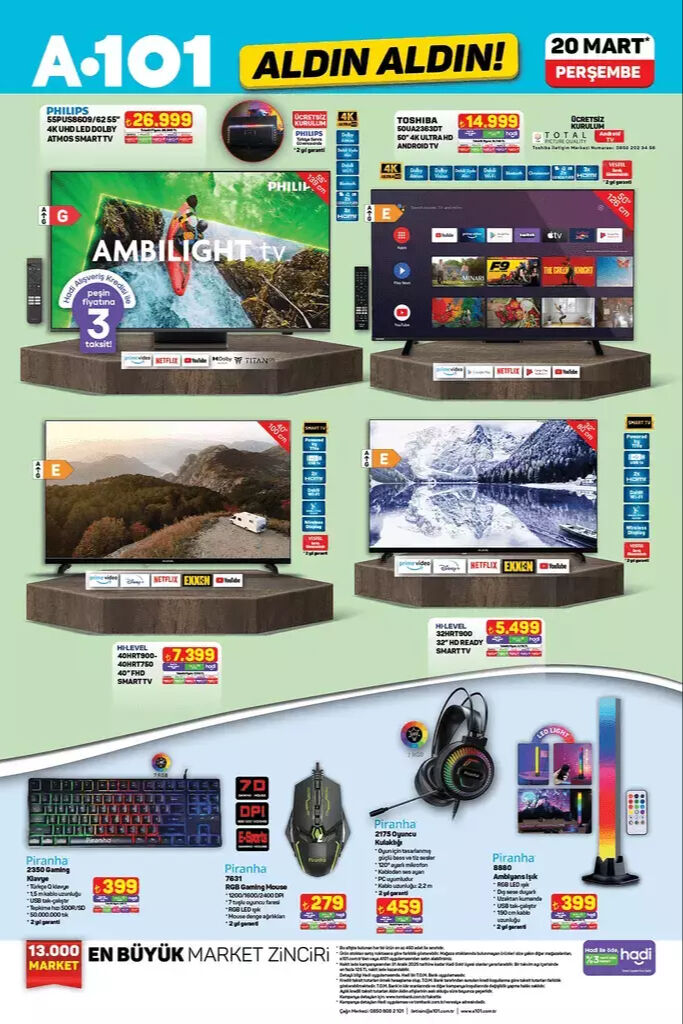 A 101 aktüel 20 Mart Perşembe 2025: A101 Aldın Aldın aktüel kataloğunda hangi ürünler var? - 1. Resim