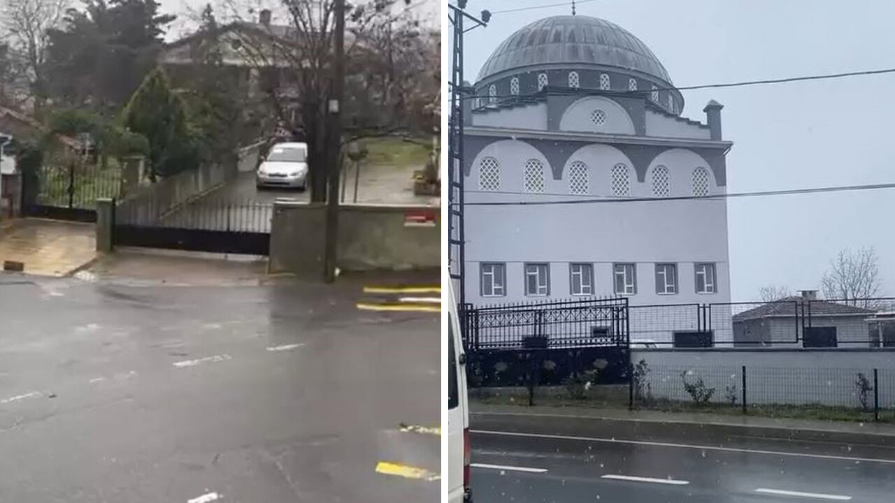 Meteoroloji uyarmıştı, İstanbul'a kar giriş yaptı Meteoroloji uyarmıştı, İstanbul'a kar giriş yaptı - 1. Resim