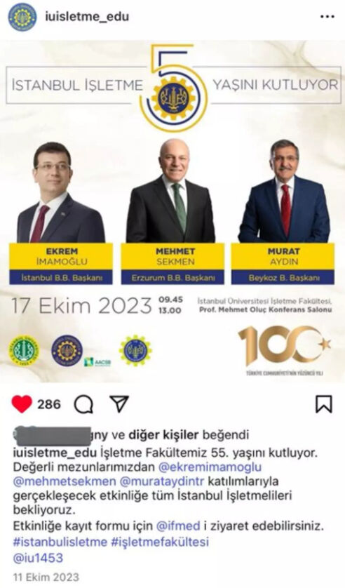 İstanbul Üniversitesi'nin Ekrem İmamoğlu paylaşımı yeniden gündem oldu! - 1. Resim