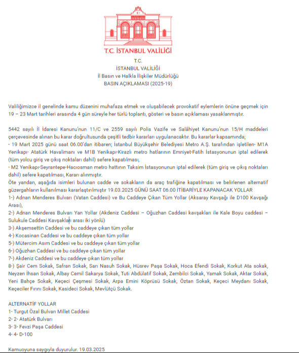 Vatan Caddesi ne zaman açılacak? Kapatılma nedeni açıklandı Vatan Caddesi ne zaman açılacak? Kapatılma nedeni açıklandı - 1. Resim