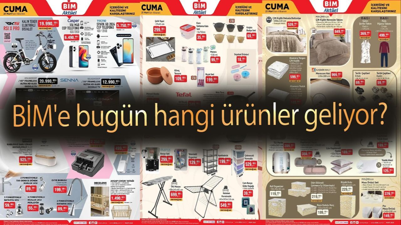 21 mart bim 2025! BİM&#039;e bugün hangi ürünler geliyor?