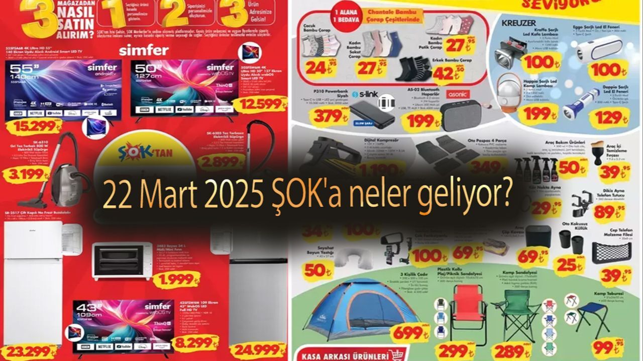 ŞOK aktüel indirim katalog fırsatları! 22 Mart 2025 ŞOK&#039;a neler geliyor?