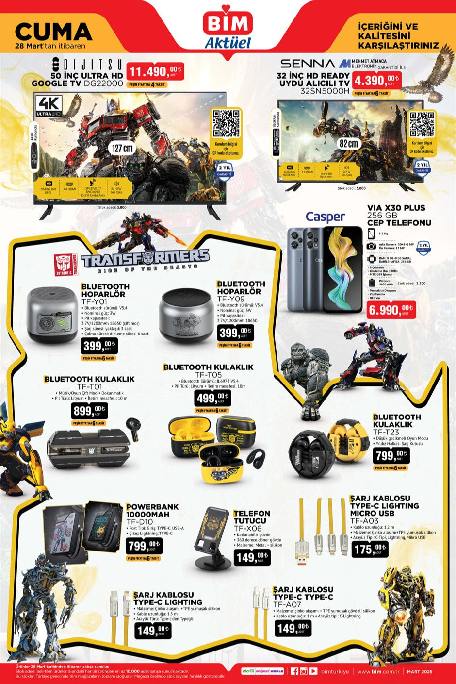 28 Mart BİM aktüel kataloğu yayında! Bu Cuma Hot Wheels özel araba serisi, Philips süpürge, duvar lambası, ışıklı şelale ve ayaklı gaz lambası geliyor! - 1. Resim