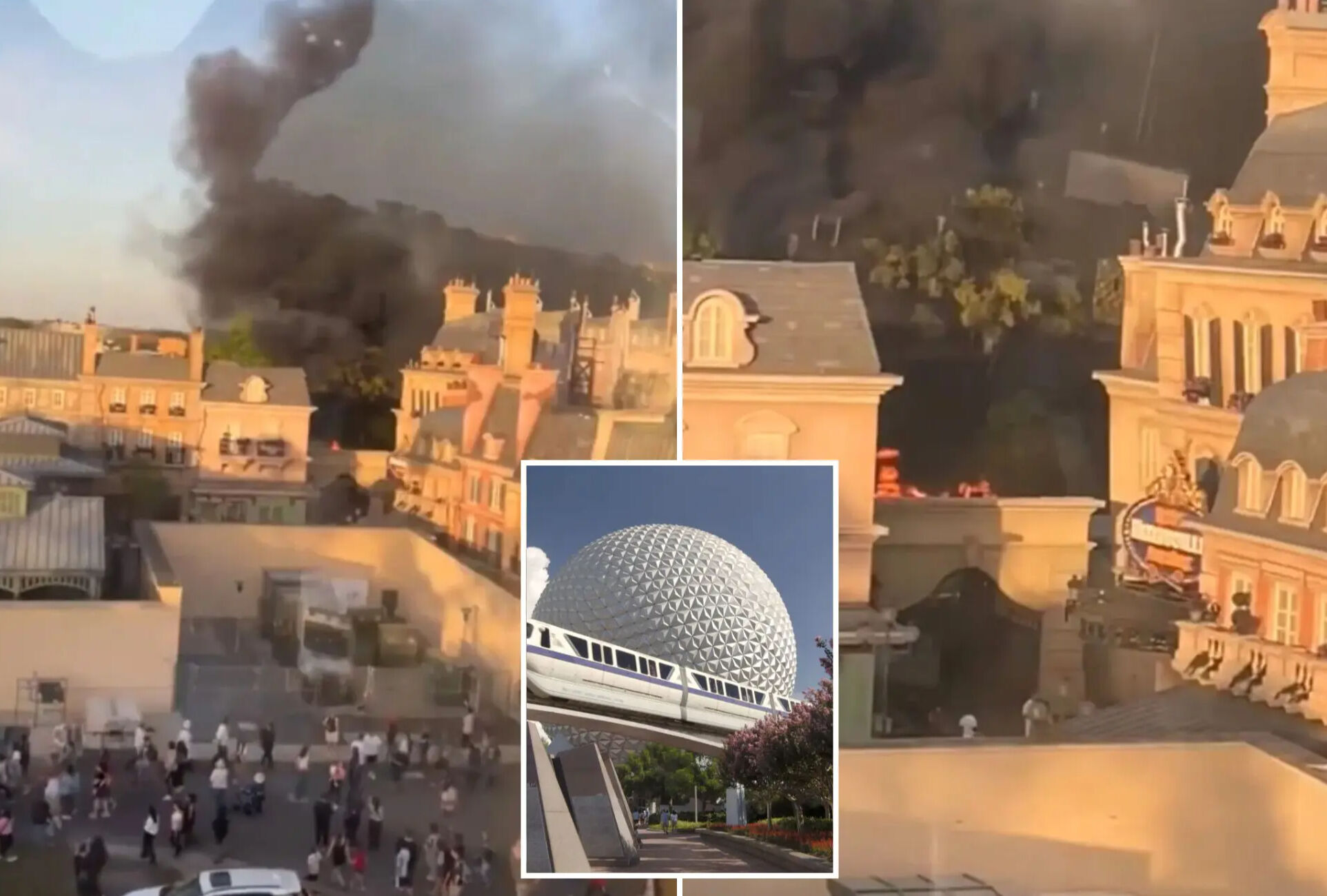 Disney World’e dumanlar tüm parkı sardı! Ziyaretçiler korku içinde kaçtı - 1. Resim