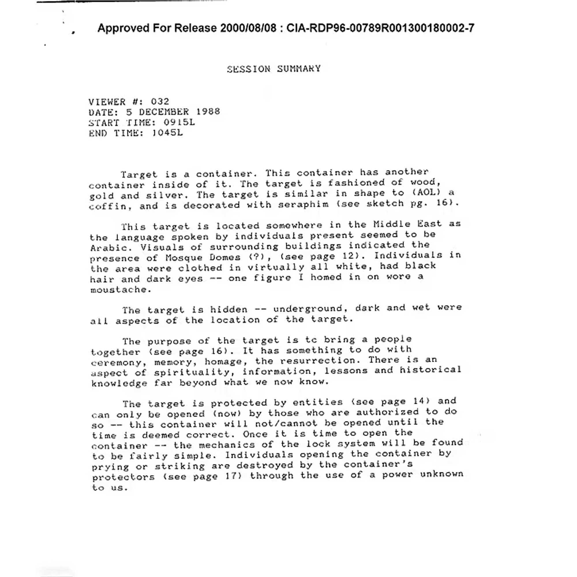 CIA gizli belgeyi yayımladı! Ahit Sandığı bulundu mu? - 3. Resim