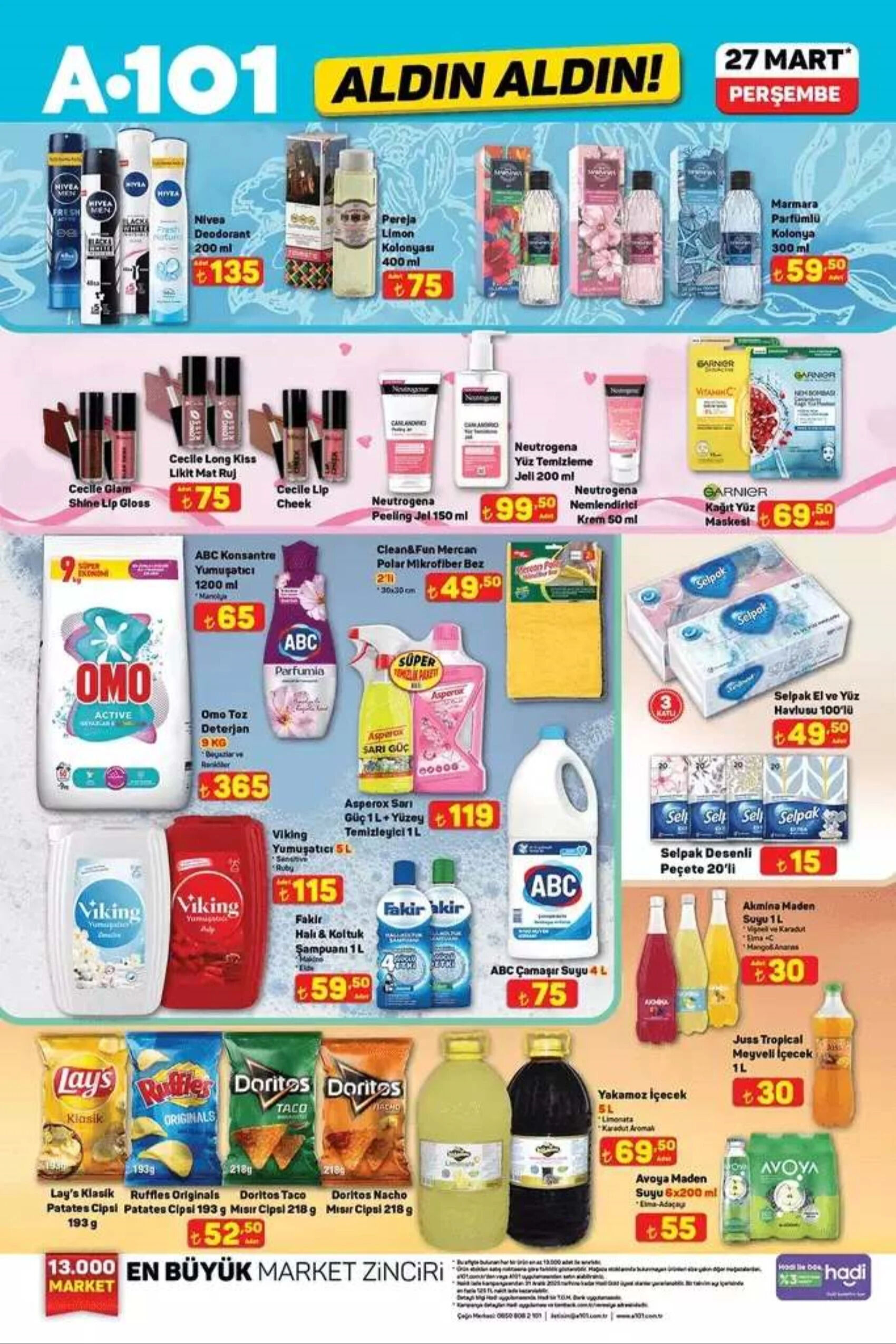 A101 Aktüel 27 Mart 2025 kataloğu yayımlandı! A101'de bugün hangi ürünler indirime girdi? - 3. Resim