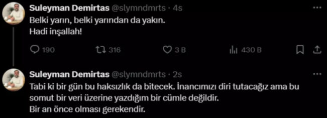 Selahattin Demirtaş'ın kardeşinin paylaşımı dikkat çekti! 