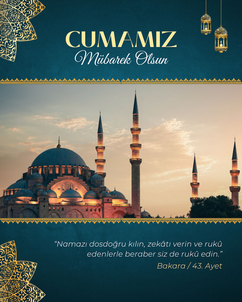 Cuma mesajları resimli yeni 28 Mart 2025: Ramazan ayının son cuması için ayetli, kısa, anlamlı, görsel Cuma mesajları - 2. Resim