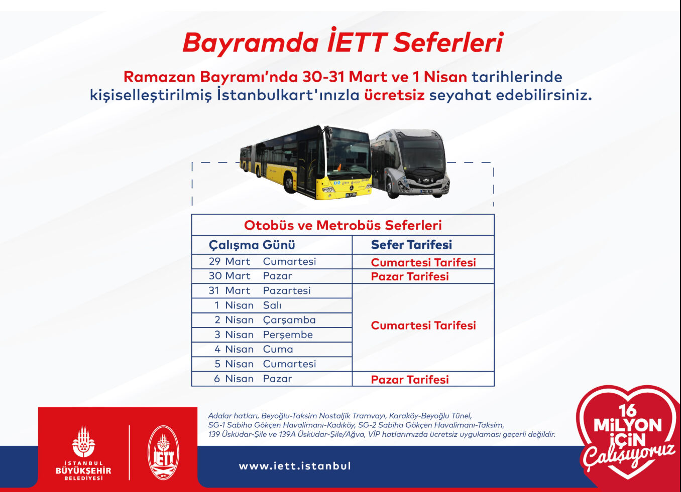 Bayramda İETT ücretsiz mi 2025? Yarın İETT bedava mı? - 1. Resim