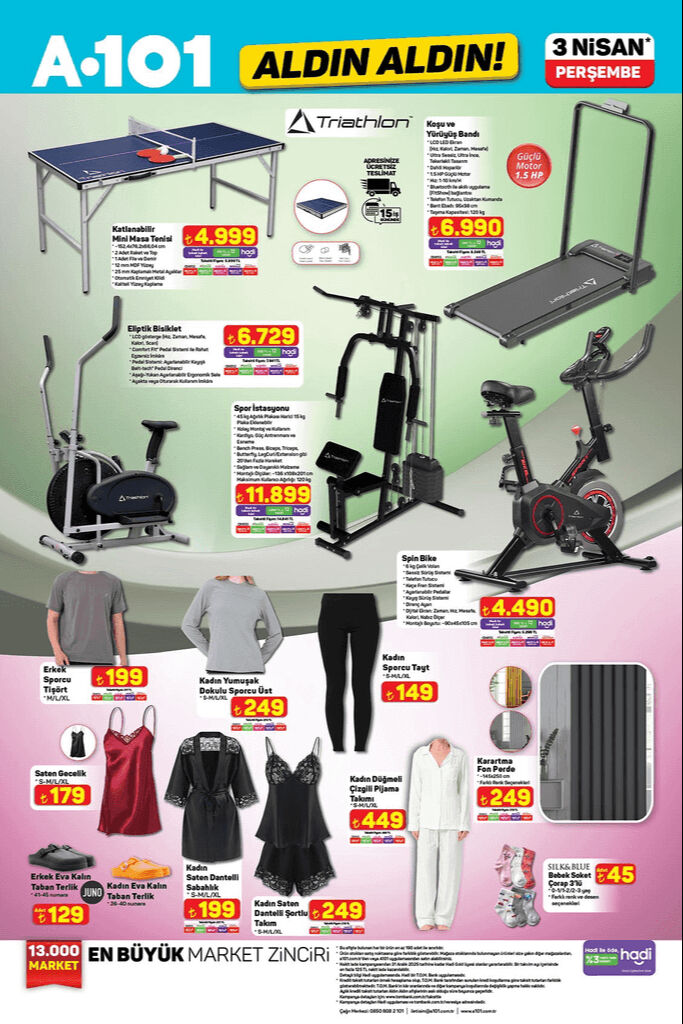 A101 3 Nisan aktüel kataloğu yayınlandı! Samsung süpürge, Oral-B şarjlı diş fırçası, katlanabilir masa tenisi ve koşu bandı Aldın Aldın kataloğunda - 4. Resim