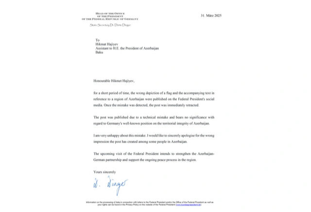 Azerbaycan resti çekti, Almanya özür dilemek zorunda kaldı! - 1. Resim