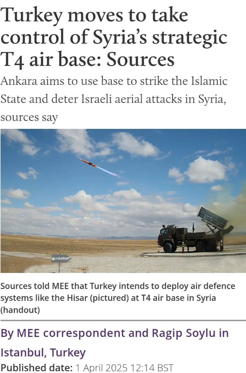Turkiyegazetesi.com.tr duyurmuştu! Türkiye T4 hava üssü için harekete geçiyor: Hava savunma sistemleri gönderecek - 2. Resim
