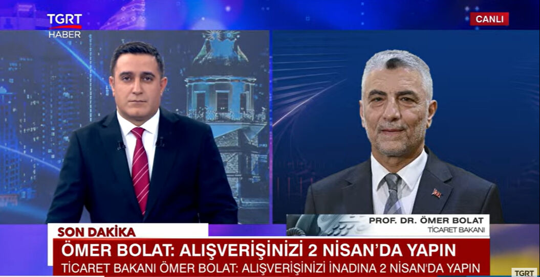 Bakan Bolat TGRT Haber'den vatandaşlara seslendi: 2 Nisan'da inadına alışveriş yapın - 1. Resim