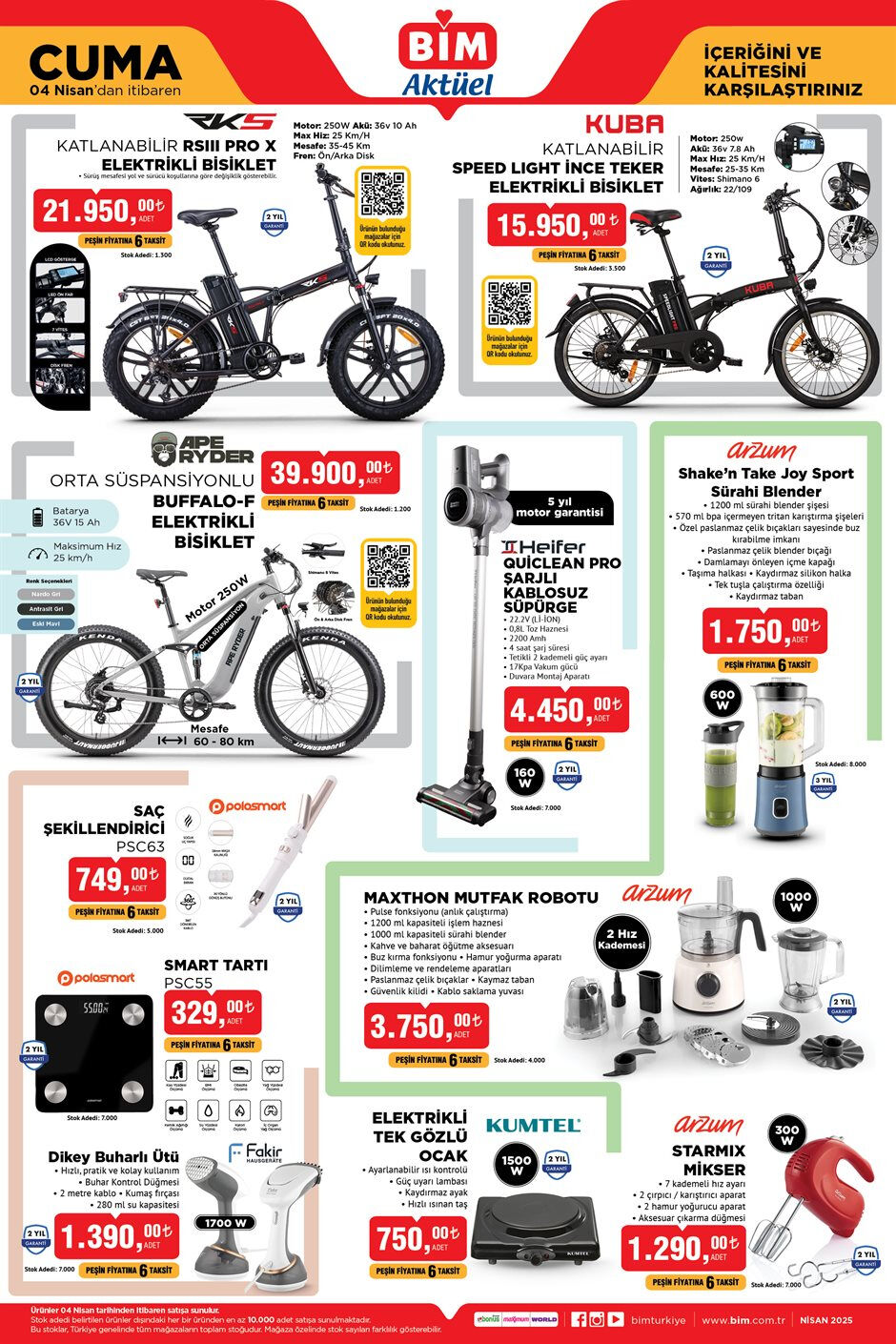BİM 4 Nisan aktüel kataloğu yayınlandı! Bu hafta Dikey buharlı ütü, mutfak robotu, Wireless mikrofon ve daha fazlası satışta… - 5. Resim