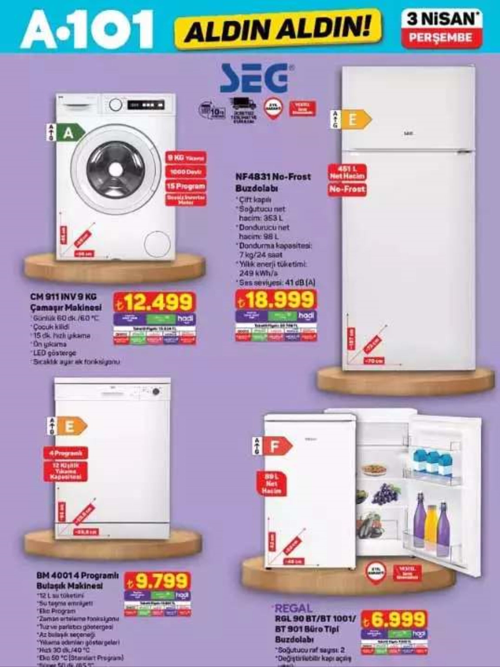 Bugün A101'e neler geliyor? 3 Nisan Perşembe aktüel kataloğu yayımlandı - 3. Resim