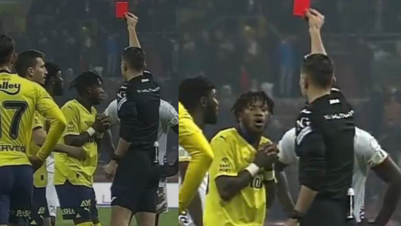 Fred kırmızı kart gördü mü, Trabzonspor maçında oynayacak mı? Kupa maçında görülen kırmızı kartın Lig maçlarına etkisi tartışılıyor! Fred kırmızı kart gördü mü, Trabzonspor maçında oynayacak mı? Kupa maçında görülen kırmızı kartın Lig maçlarına etkisi tartışılıyor! - 1. Resim