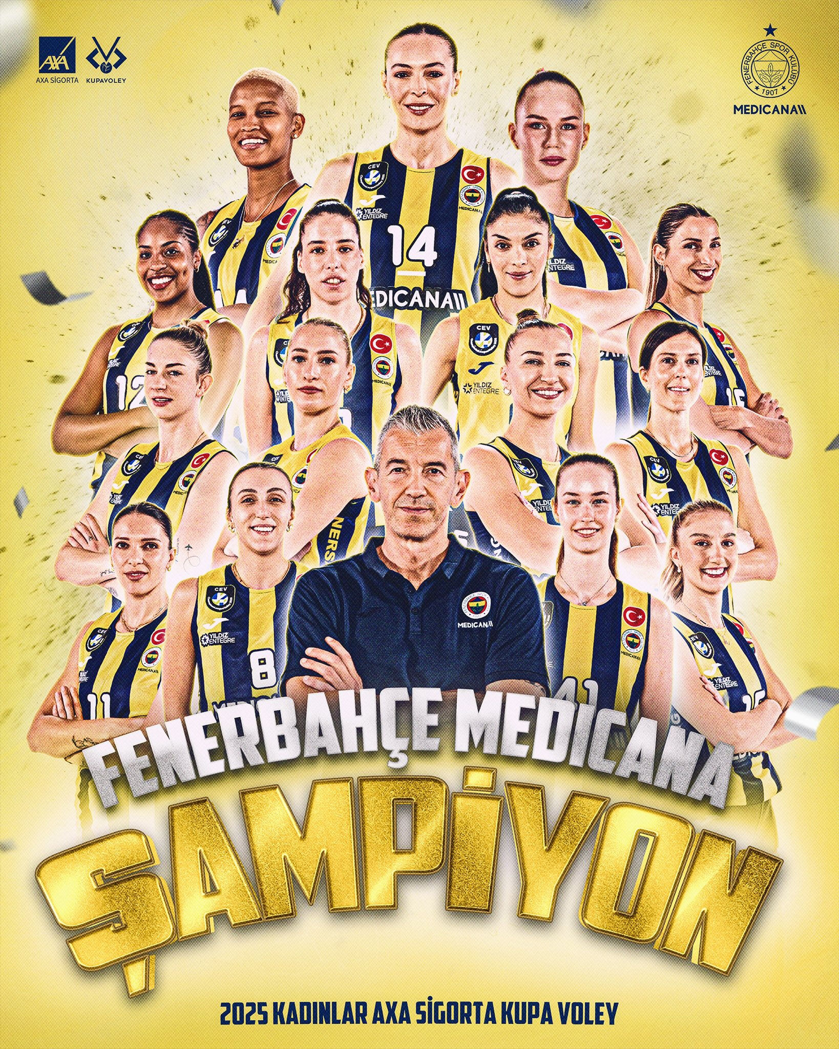 Kadınlar Kupa Voley'de Fenerbahçe şampiyon oldu Kadınlar Kupa Voley'de Fenerbahçe şampiyon oldu - 1. Resim