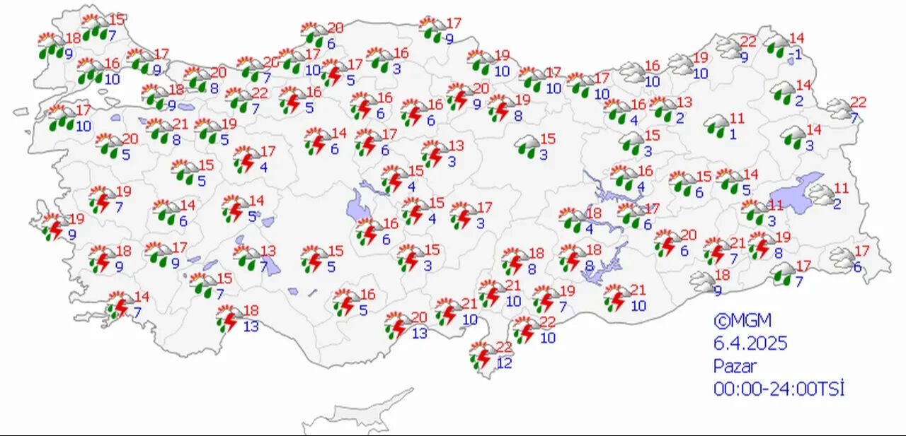 Bugün yağmur var mı? Ankara, İstanbul ve İzmir hava durumu 6 Nisan Bugün yağmur var mı? Ankara, İstanbul ve İzmir hava durumu 6 Nisan - 1. Resim