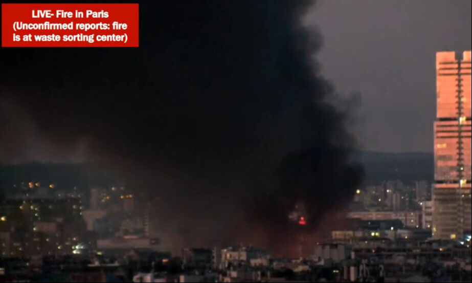 Avrupa'nın kalbinde yangın! Paris'teki atık toplama tesisi alev alev yanıyor Avrupa'nın kalbinde yangın! Paris'teki atık toplama tesisi alev alev yanıyor - 1. Resim