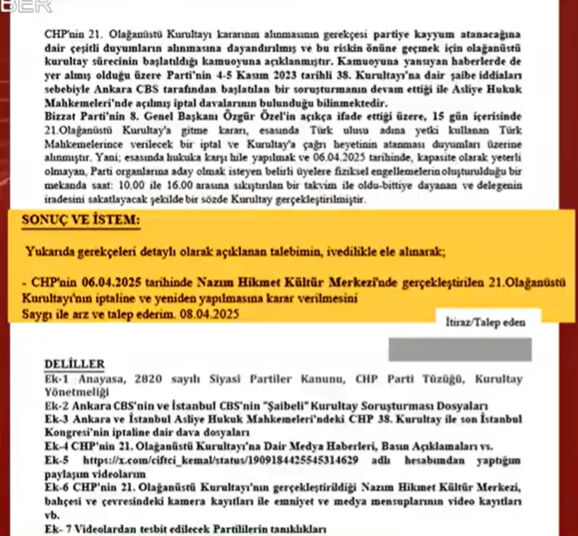 CHP Olağanüstü Kurultayı'nın iptali için YSK'ya başvuru yapıldı CHP Olağanüstü Kurultayı'nın iptali için YSK'ya başvuru yapıldı - 2. Resim