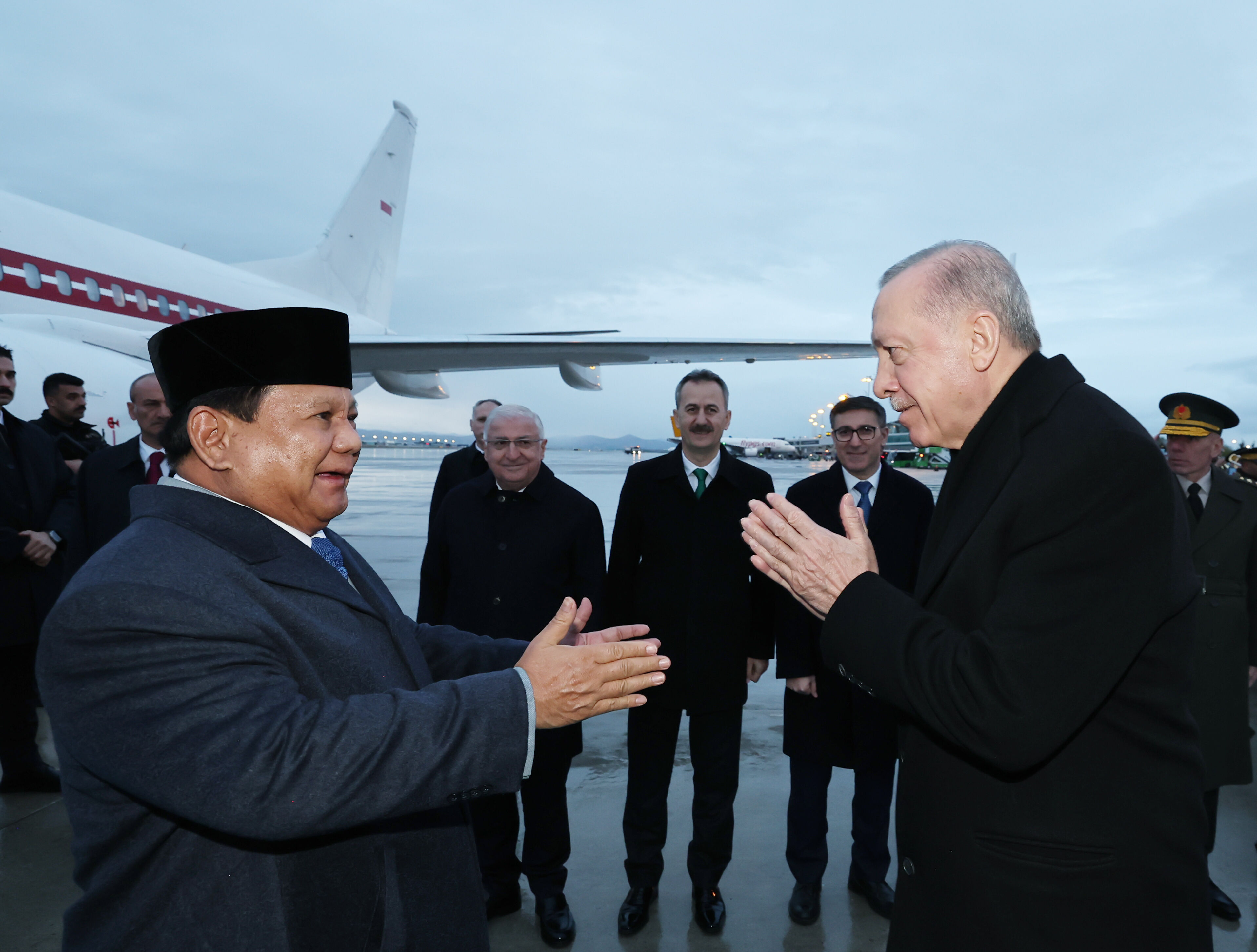 Cumhurbaşkanı Erdoğan, Endonezya Cumhurbaşkanı Subianto'yu resmi törenle karşıladı - 2. Resim