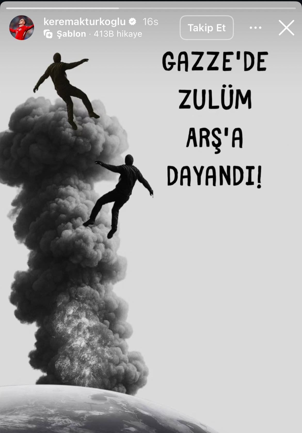 Kerem Aktürkoğlu'ndan dikkat çeken Gazze paylaşımı Kerem Aktürkoğlu'ndan dikkat çeken Gazze paylaşımı - 1. Resim