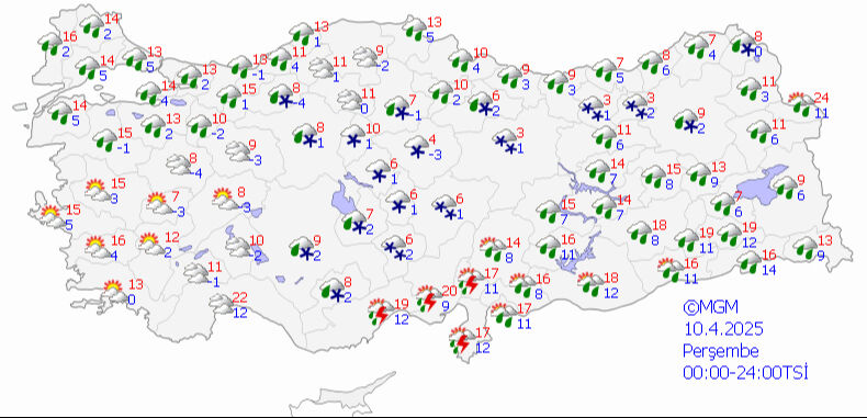AFAD ve Meteoroloji'den peş peşe uyarı! Uzun yıllardır böylesi görülmedi: Nisanda yurdun yarısında kar yağacak AFAD ve Meteoroloji'den peş peşe uyarı! Uzun yıllardır böylesi görülmedi: Nisanda yurdun yarısında kar yağacak - 1. Resim