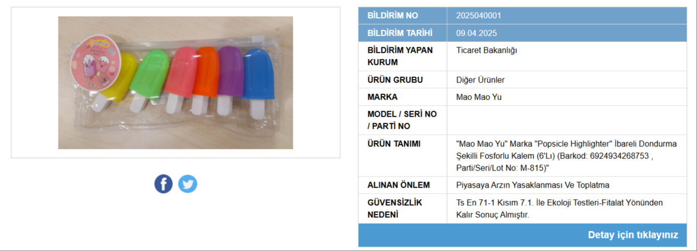 Bakanlık markasına kadar ifşa etti! Bu ürünün satışı yasaklandı, piyasadan toplatılıyor Markasına kadar açıklandı! Bakanlık bir ürünü daha ifşa etti! Piyasadan toplatılıyor - 2. Resim