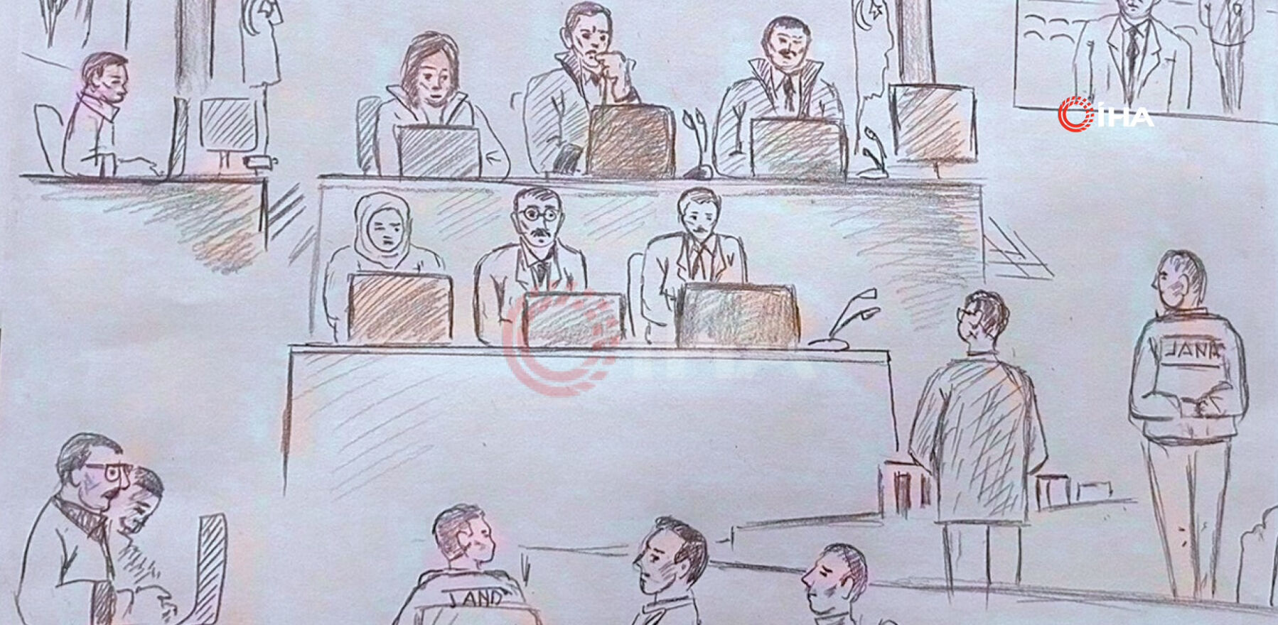 Adliye ressamından Ekrem İmamoğlu resmi! İhlas Haber Ajansı mahkemeyi sahne sahne çizdi Adliye ressamından Ekrem İmamoğlu resmi! İhlas Haber Ajansı mahkemeyi sahne sahne çizdi - 3. Resim