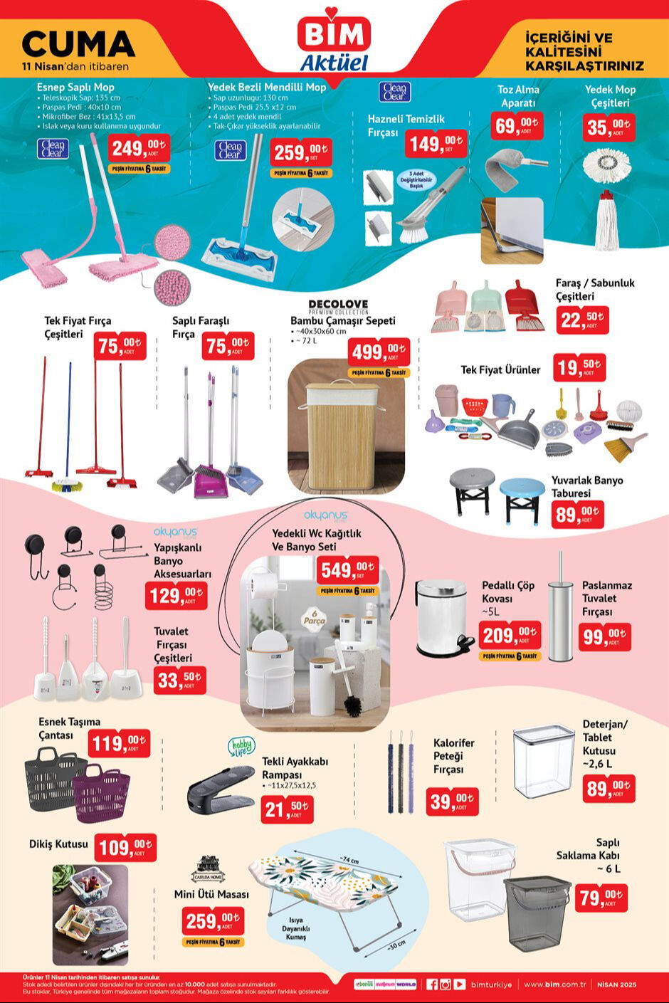 BİM 11 Nisan aktüel kataloğu! BİM’e bu hafta Philips buhar kazanlı ütü, robot süpürge, otobant, bambu çamaşır sepeti ve kablosuz speaker öne çıkıyor! BİM 11 Nisan aktüel kataloğu! BİM’e bu hafta Philips buhar kazanlı ütü, robot süpürge, otobant, bambu çamaşır sepeti ve kablosuz speaker öne çıkıyor! - 5. Resim