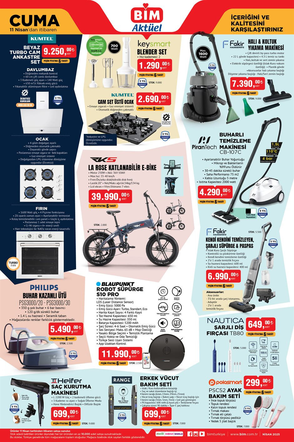 BİM 11 Nisan aktüel kataloğu! BİM’e bu hafta Philips buhar kazanlı ütü, robot süpürge, otobant, bambu çamaşır sepeti ve kablosuz speaker öne çıkıyor! BİM 11 Nisan aktüel kataloğu! BİM’e bu hafta Philips buhar kazanlı ütü, robot süpürge, otobant, bambu çamaşır sepeti ve kablosuz speaker öne çıkıyor! - 1. Resim
