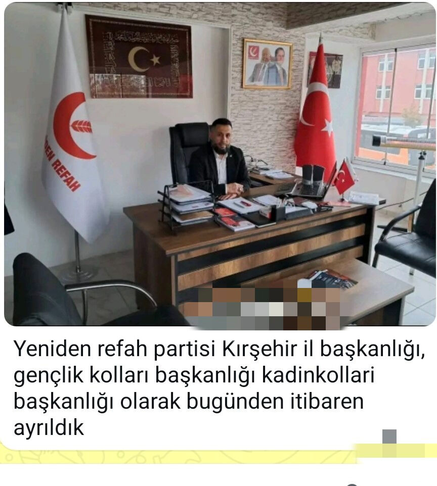 Yeniden Refah Partisi'nde toplu istifa! 80 kişi birden görevi bıraktı Yeniden Refah Partisi'nde toplu istifa! 80 kişi birden görevi bıraktı - 2. Resim