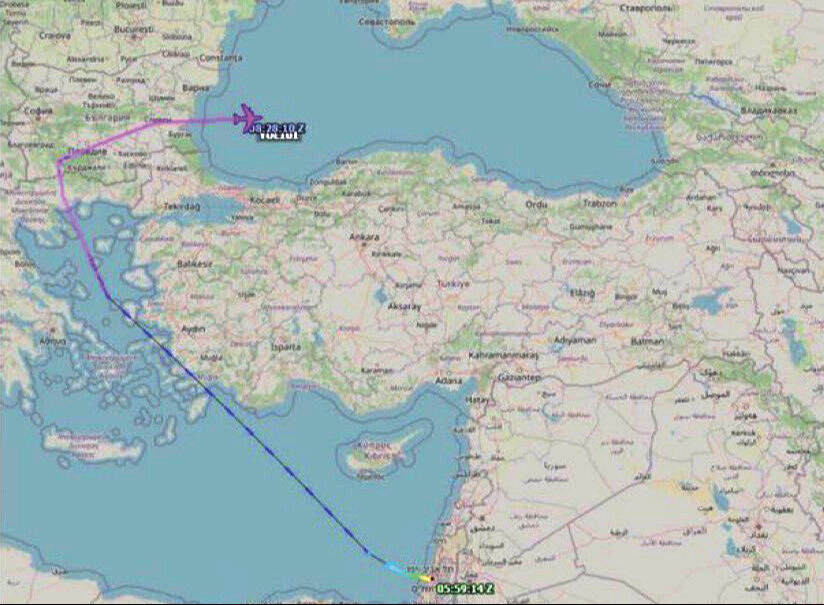 Türkiye’den İsrail’e geçiş yok! Uçakları Bulgaristan üzerinden Bakü’ye gitti - 1. Resim