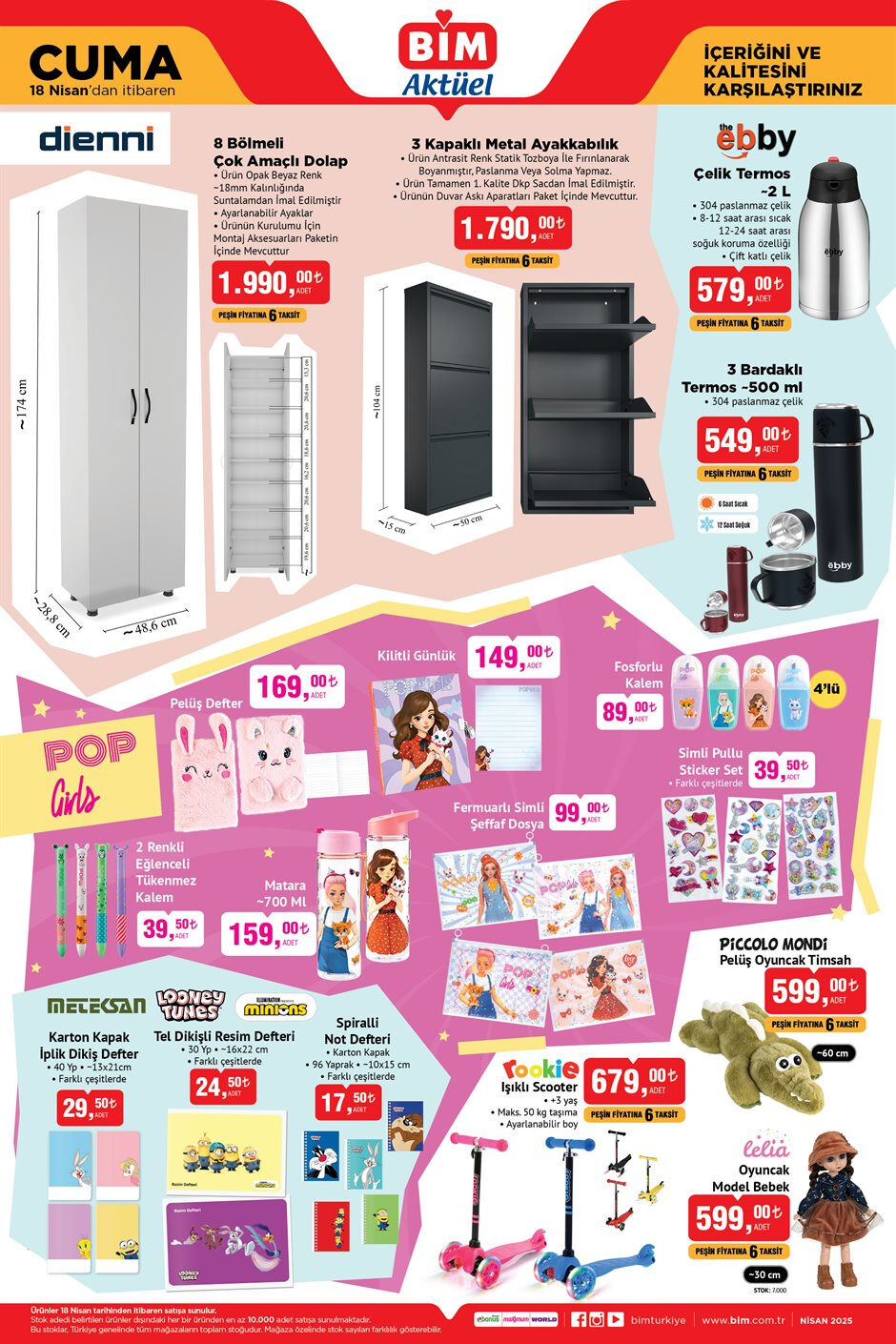 BİM 18 Nisan aktüel kataloğu! Klima, Scooter, Elektrikli Düdüklü, Mini Fırın, 23 Nisan Kostümü ve daha fazlası Bu Cuma satışta! - 5. Resim
