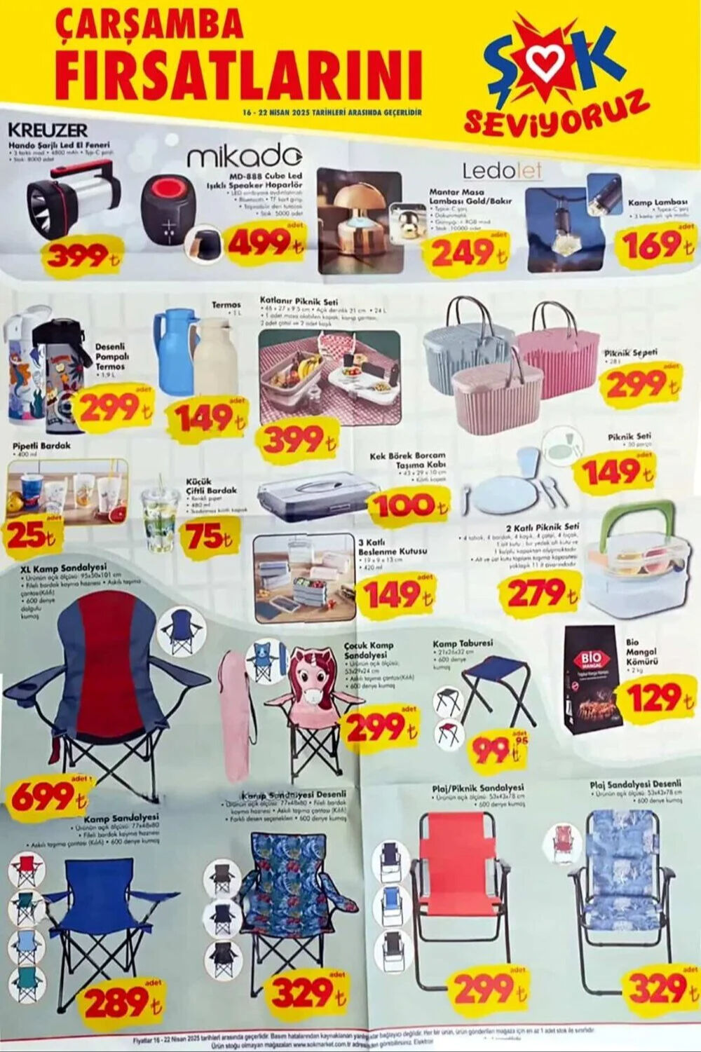16 Nisan 2025 ŞOK aktüel ürünler kataloğu belli oldu! ŞOK aktüel ile piknik sezonu başlıyor - 2. Resim