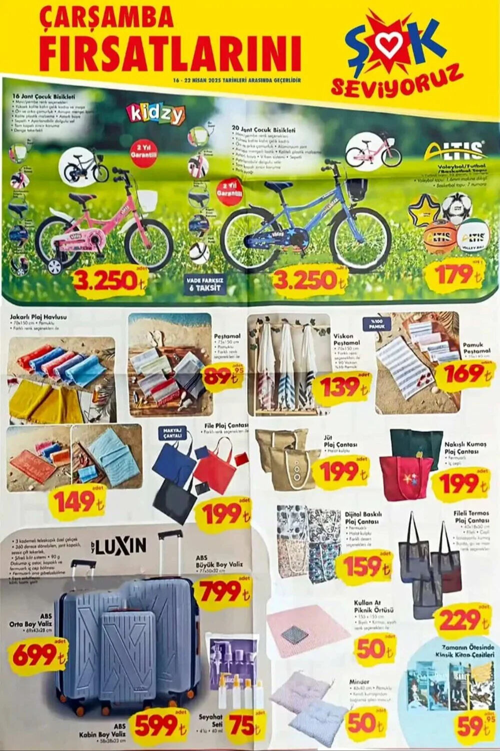 16 Nisan 2025 ŞOK aktüel ürünler kataloğu belli oldu! ŞOK aktüel ile piknik sezonu başlıyor - 1. Resim