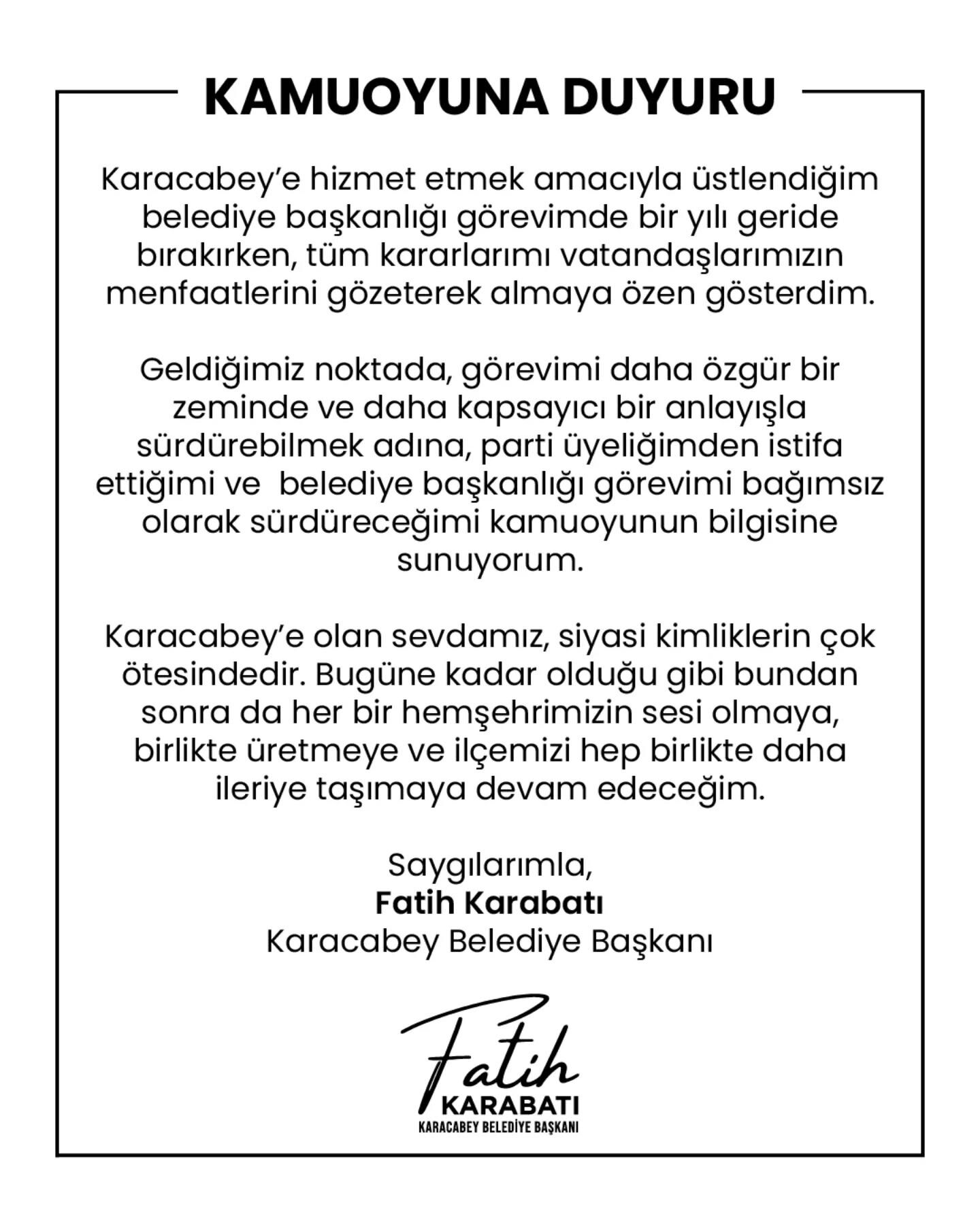 İyi Parti'de yaprak dökümü! Bir belediye başkanı daha istifa etti İyi Parti'de yaprak dökümü! Bir belediye başkanı daha istifa etti - 2. Resim