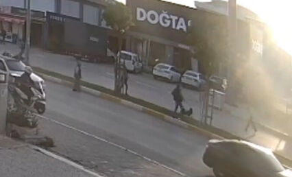 Sahipsiz köpek yine dehşet saçtı! Kovaladığı çocuğa motosiklet çarptı - 1. Resim
