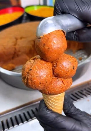 Sosyal medya bunu konuşuyor! Böylesi hiç görülmedi: Dondurma sananlar yanıldı - 1. Resim