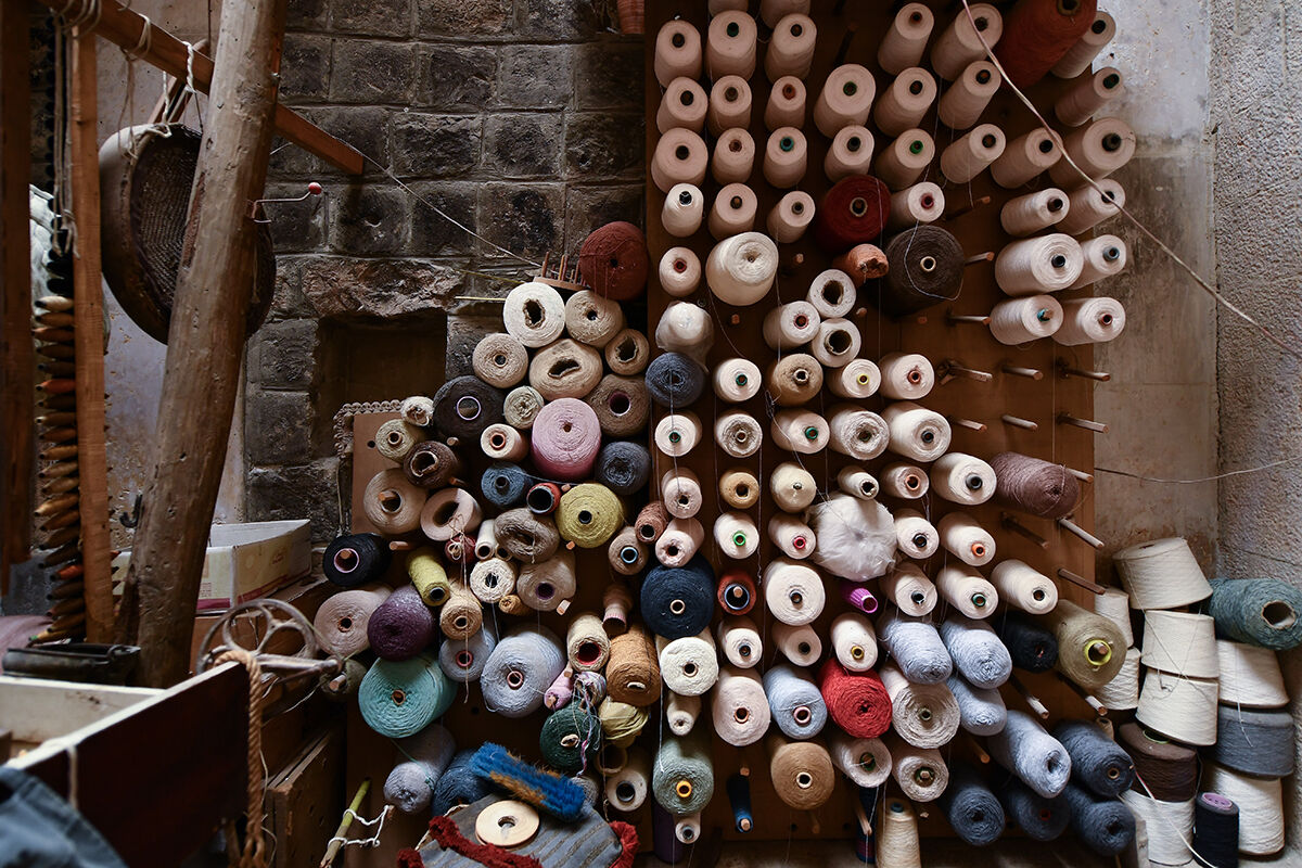 Teknolojiye direnen dokumacının asırlık el tezgahı! Yüzlerce yıllık dokuma metotlarını yaşatıyor - 6. Resim