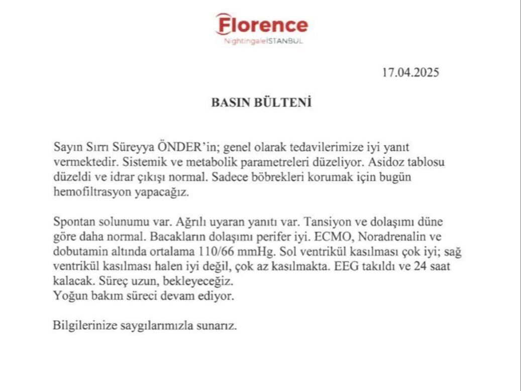 Sırrı Süreyya Önder'in son durumu nasıl? Hastaneden beklenen açıklama geldi - 2. Resim